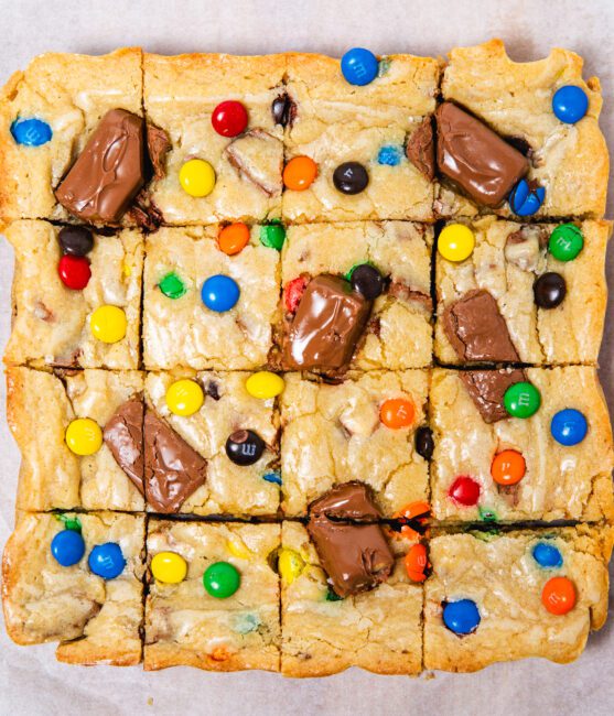 Transform Leftover Holiday Candy into Easy Blondies
